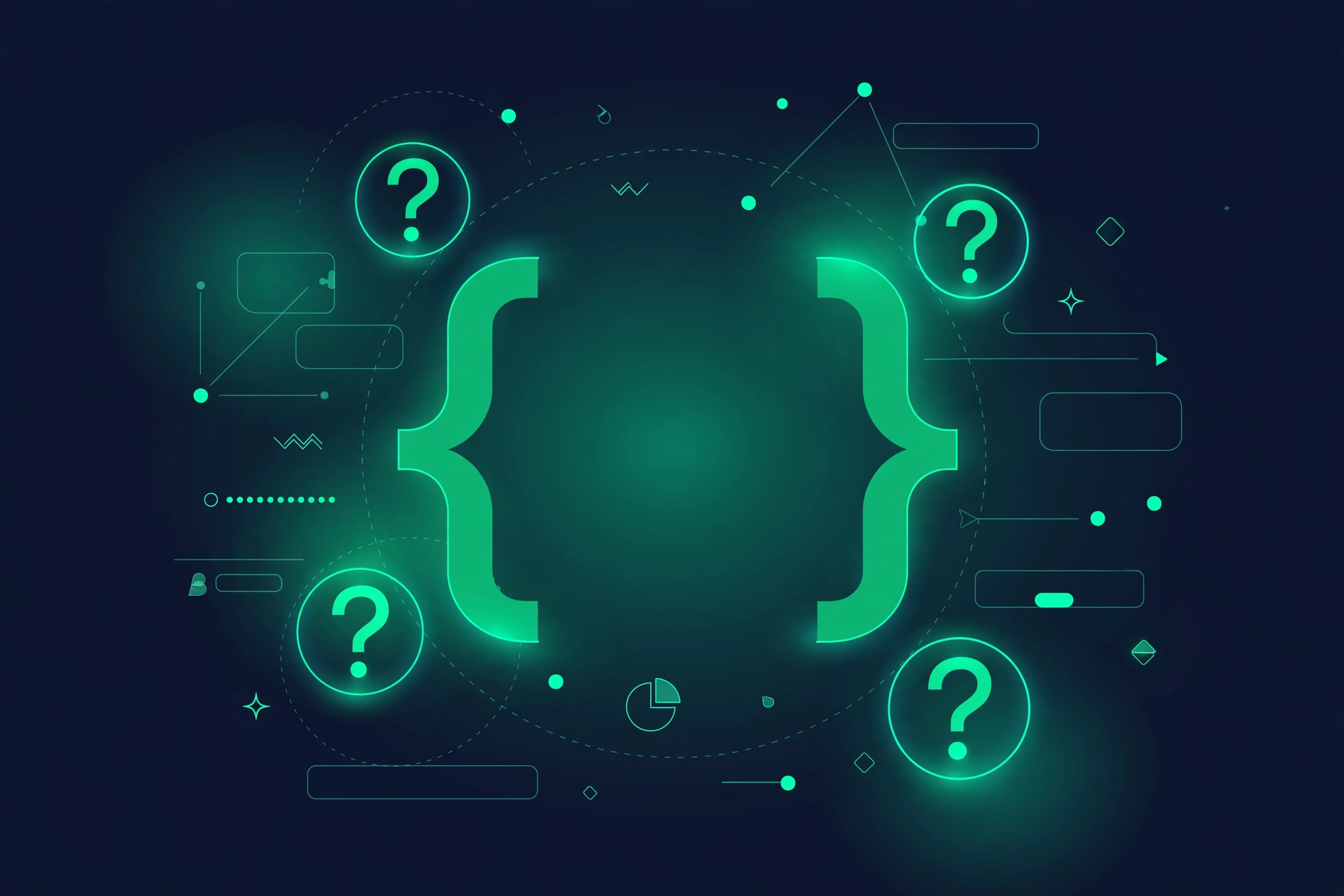 Concept illustration of FAQ schema labeling a page's questions and answers for search engines