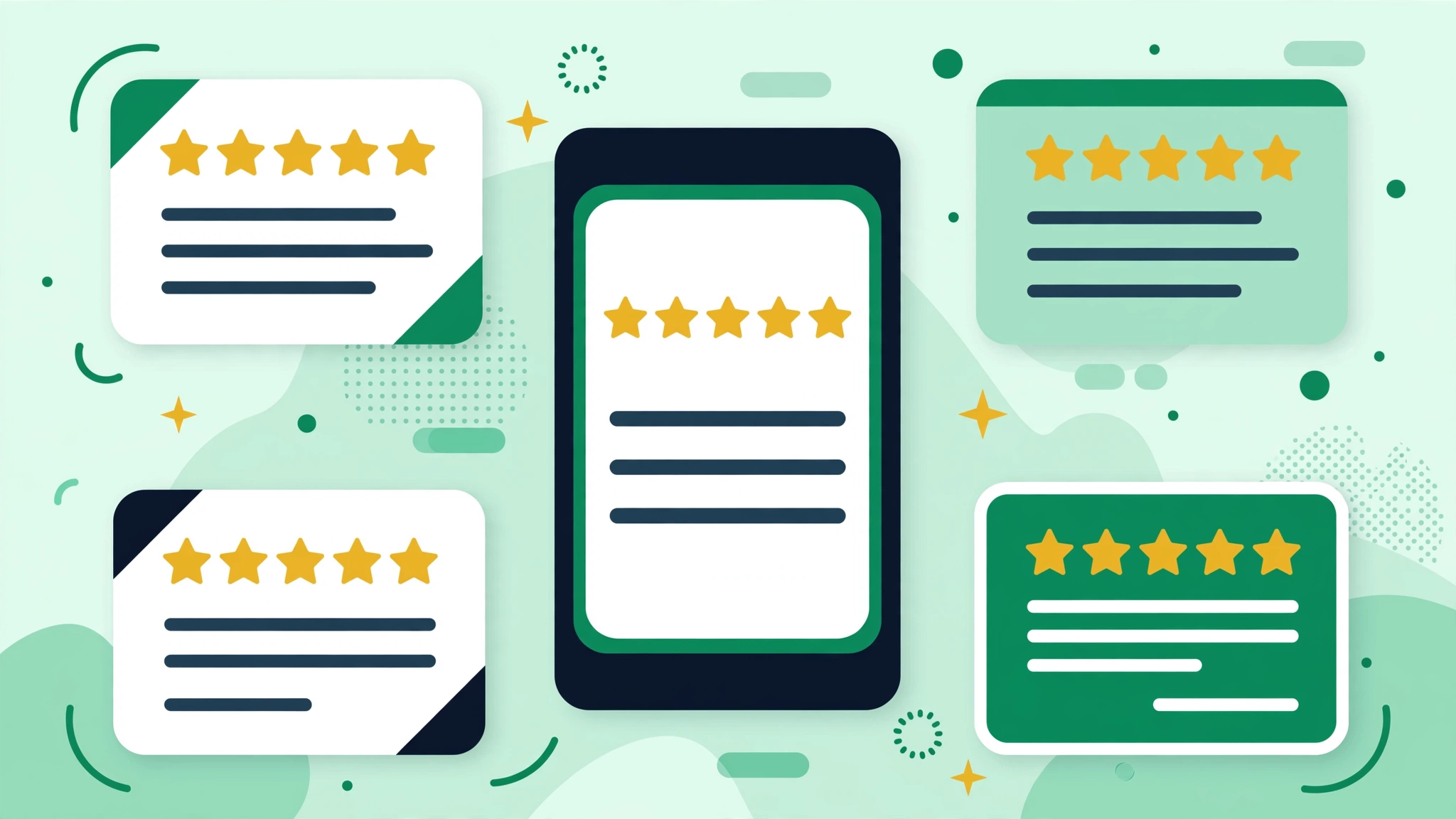 A Google review link being generated with a QR code beside it, representing how businesses collect more customer reviews