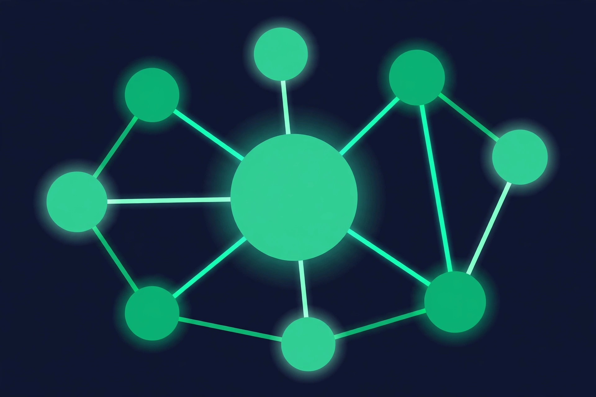 Illustration of a network of connected page nodes representing internal and external links